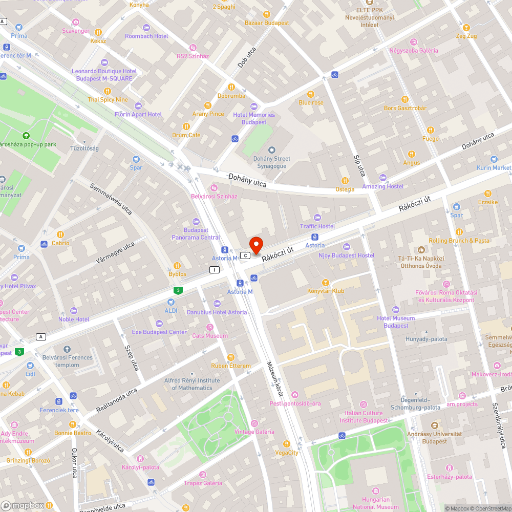 Astoria virágos láda javítása bejelentés helye