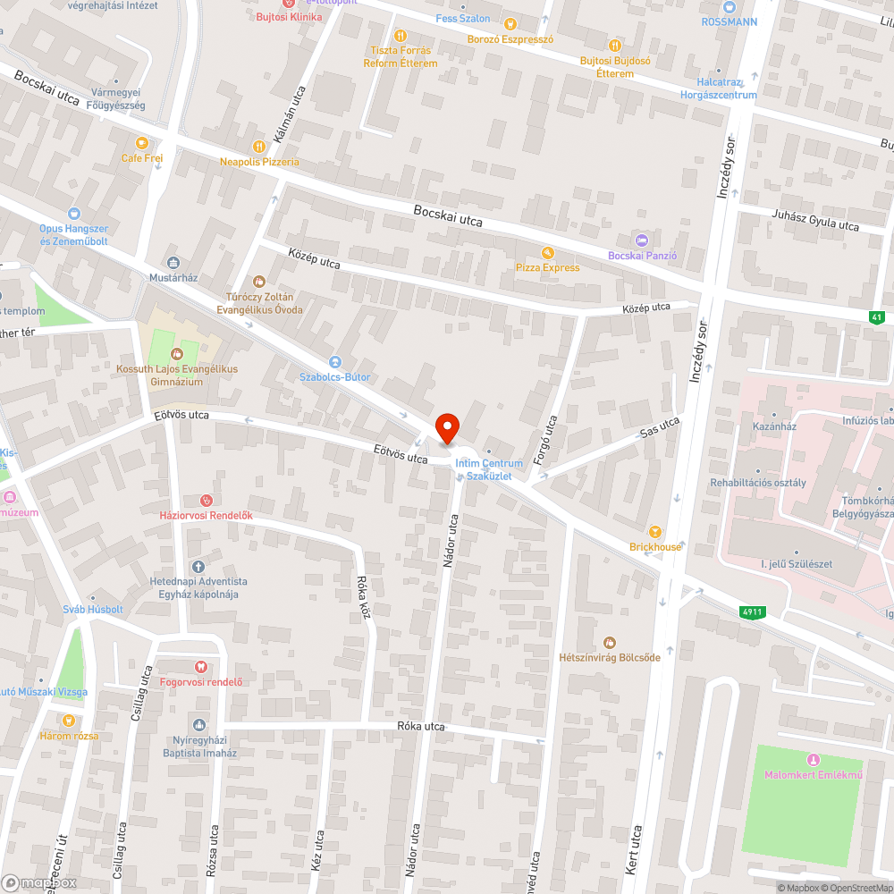 Szemetes utca bejelentés helye