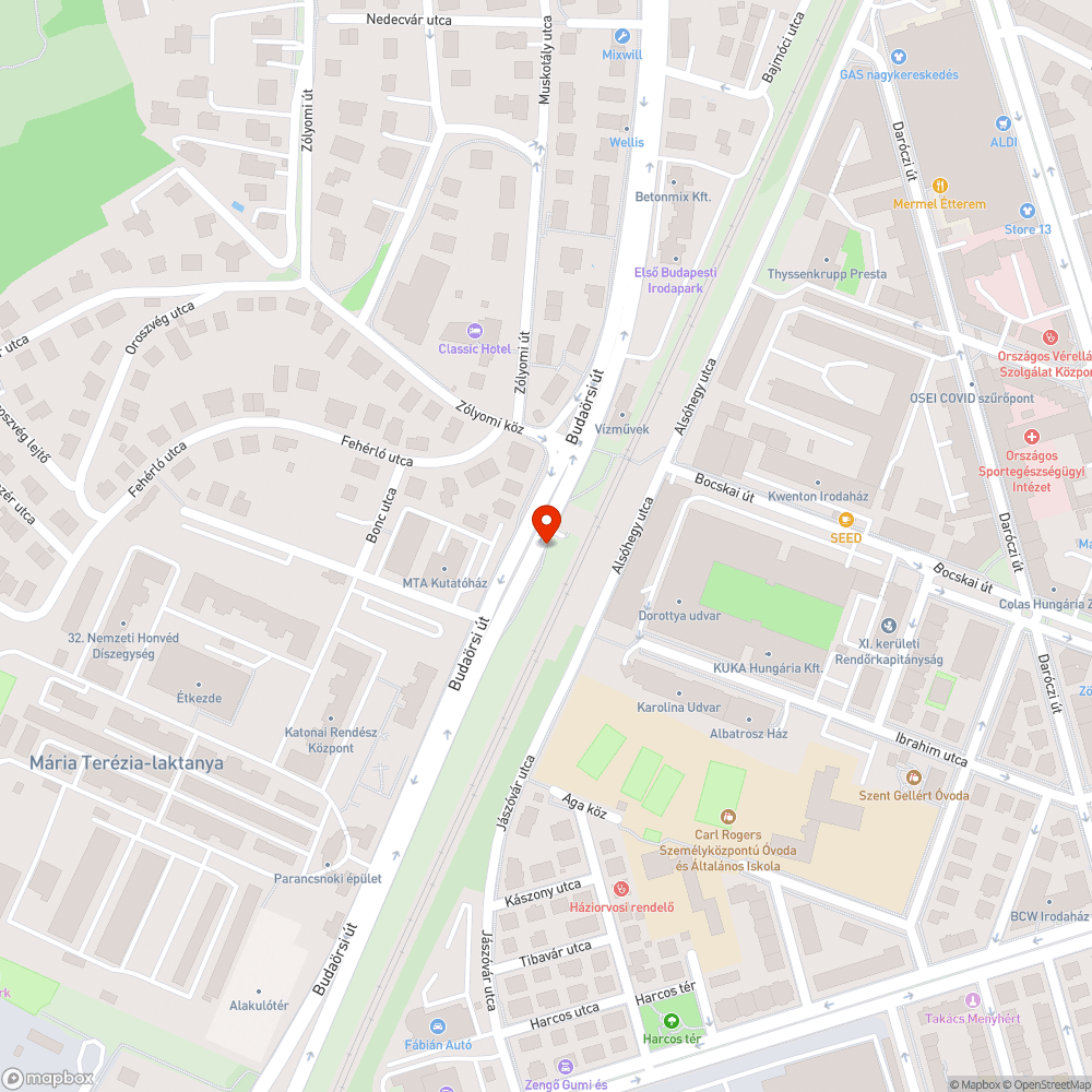 Teli szemetes Fehérló utca bejelentés helye