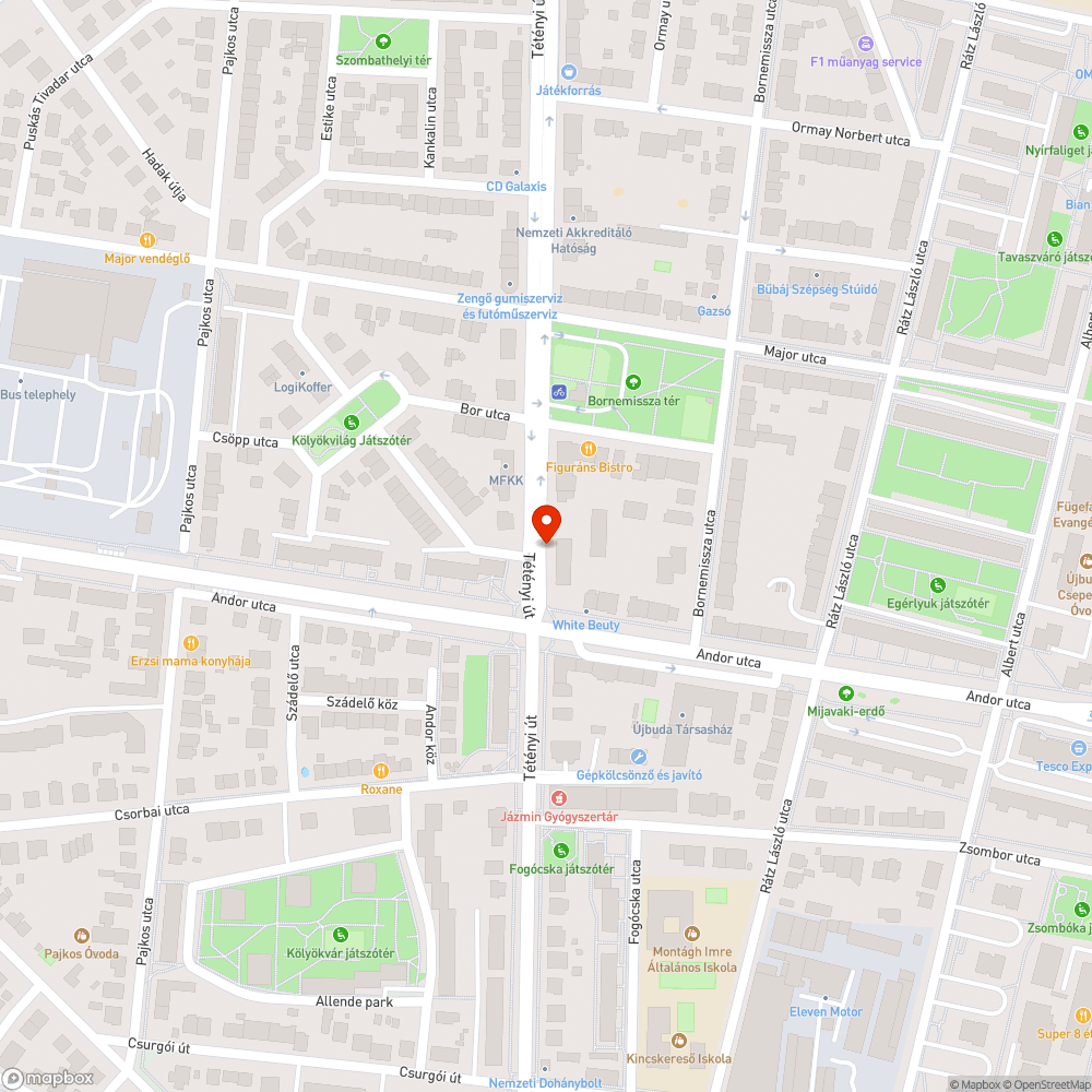 Graffiti Andor utca / Tétényi út buszmegálló bejelentés helye