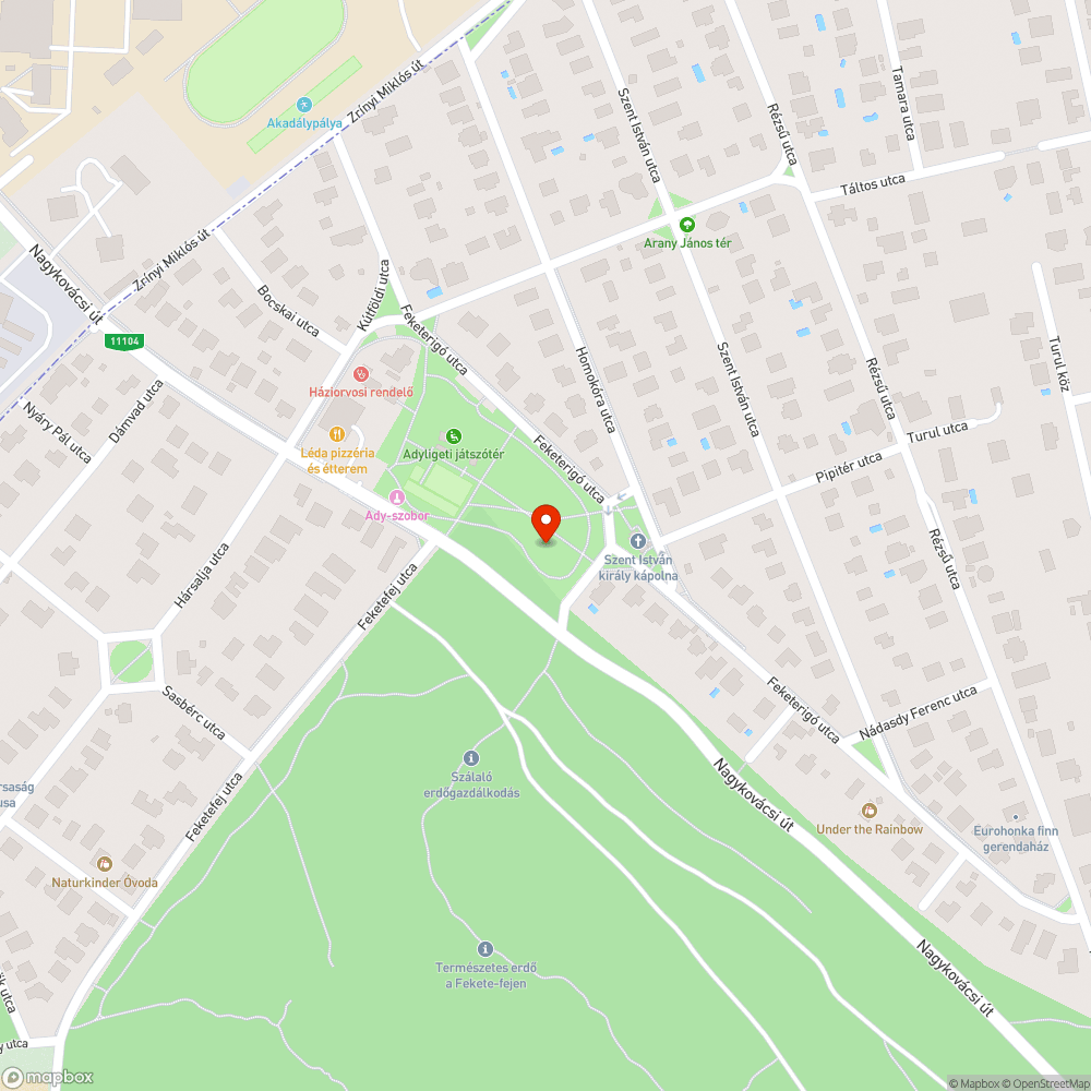 Betört üveg bejelentés helye