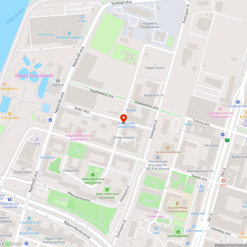 Eltörött szemetes bejelentés helye