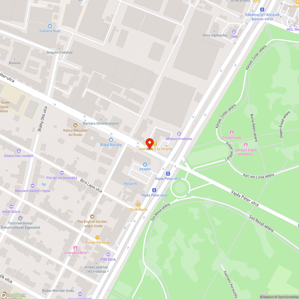 Homok az úttesten bejelentés helye