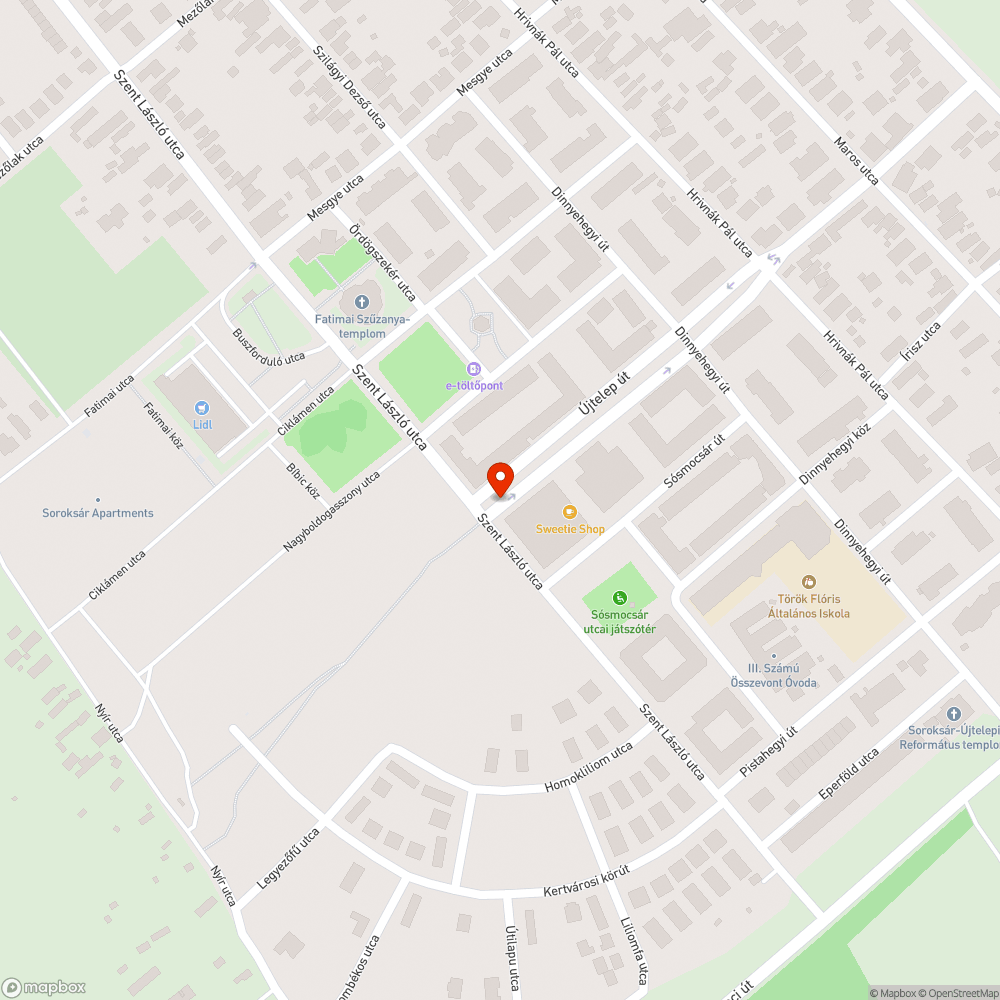 Elszáradt fenyőfák bejelentés helye