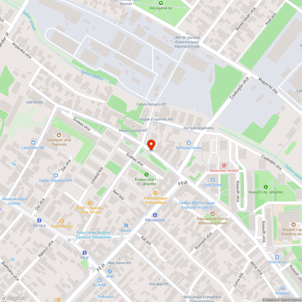 Elhagyott Astra - Énekes utca bejelentés helye