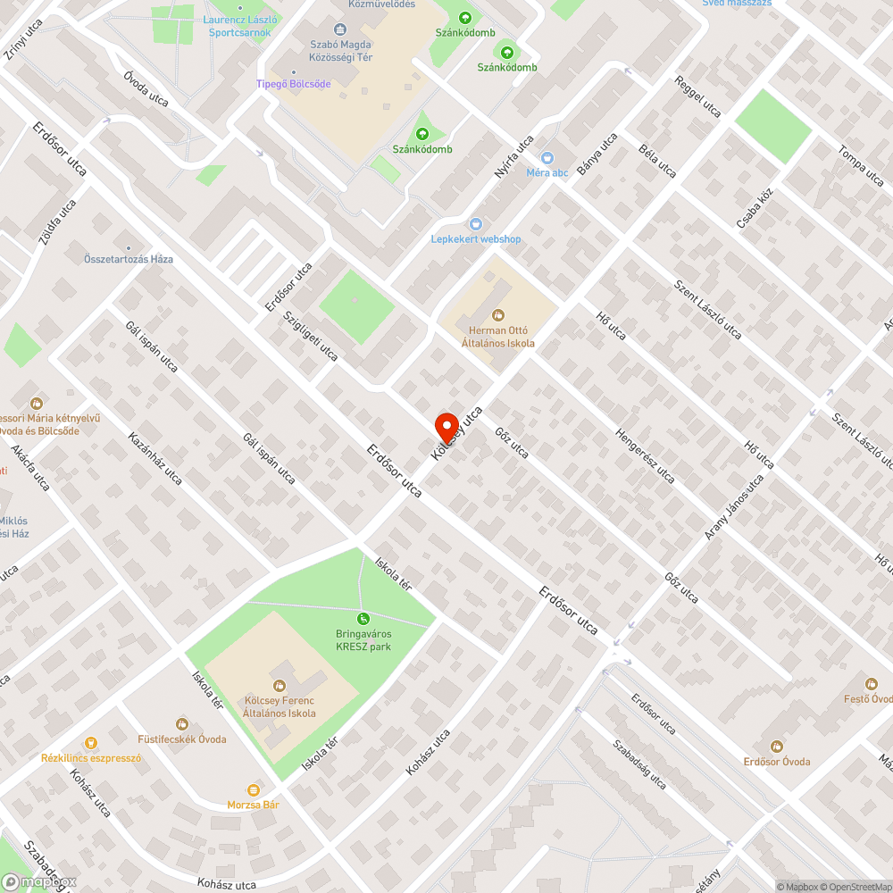 BKK bejelentés helye