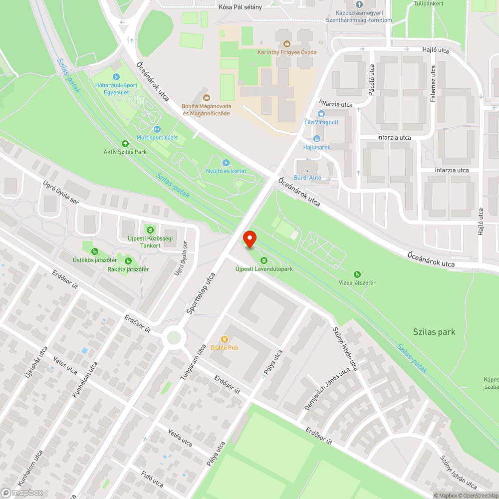 Döglött galamb bejelentés helye