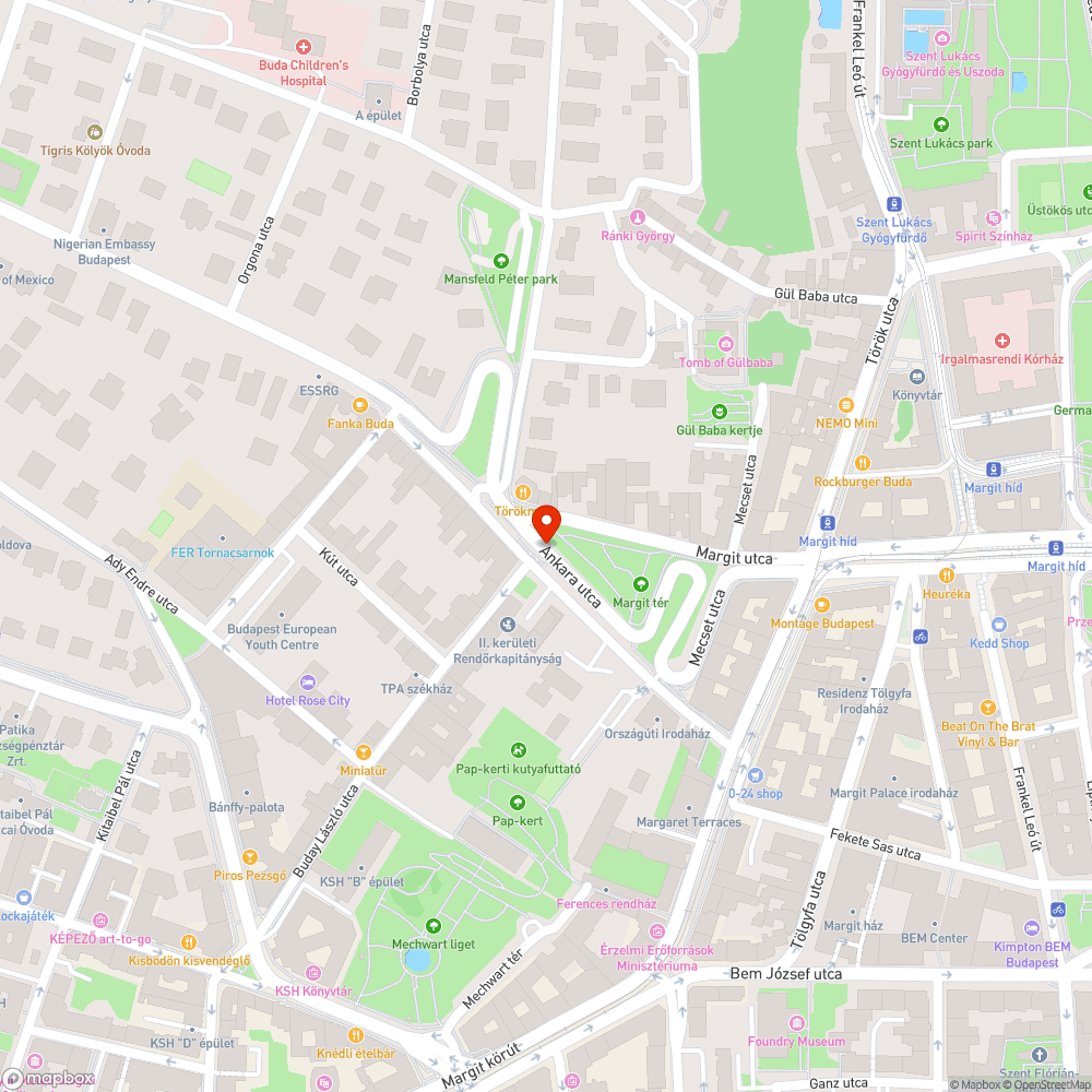 Törött pad bejelentés helye