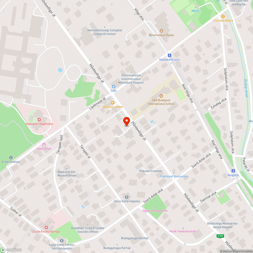 Elhagyott jármű bejelentés helye