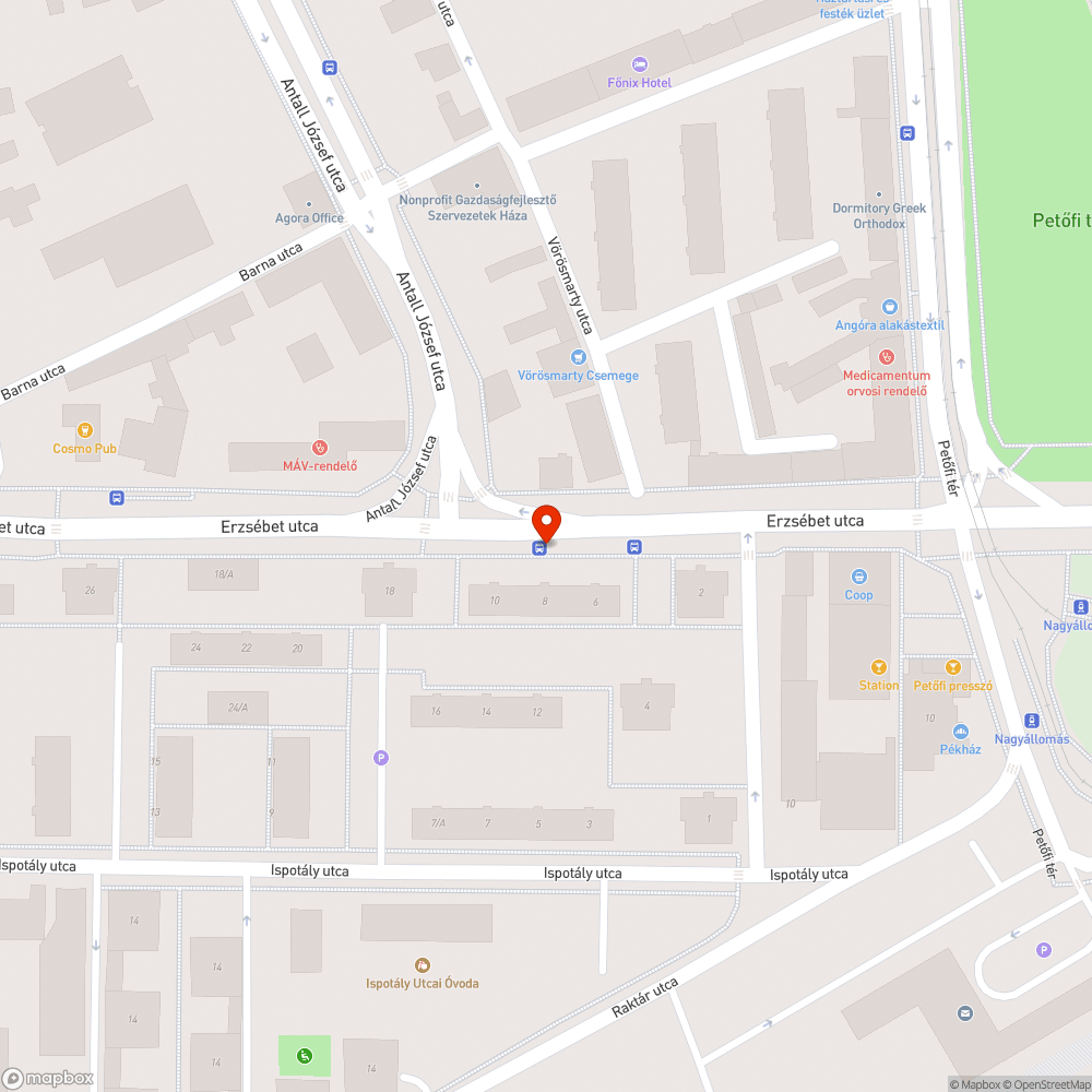 Menetrend bejelentés helye