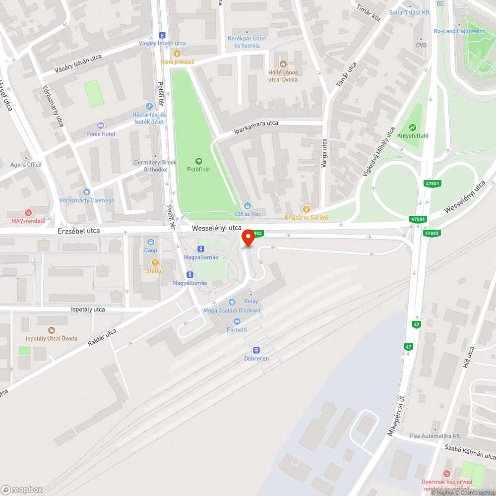 Menetrend bejelentés helye