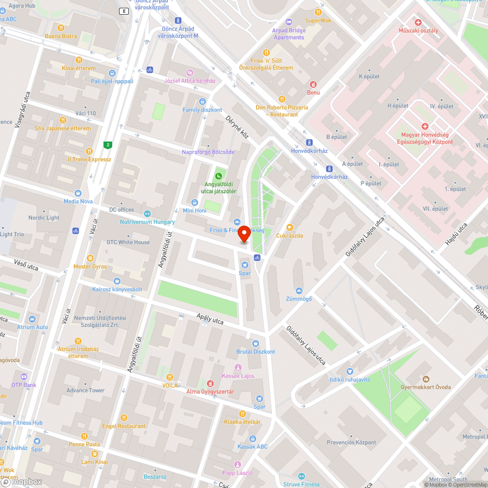 Eltömődött csatornarács Apály/Kassák sarkon bejelentés helye