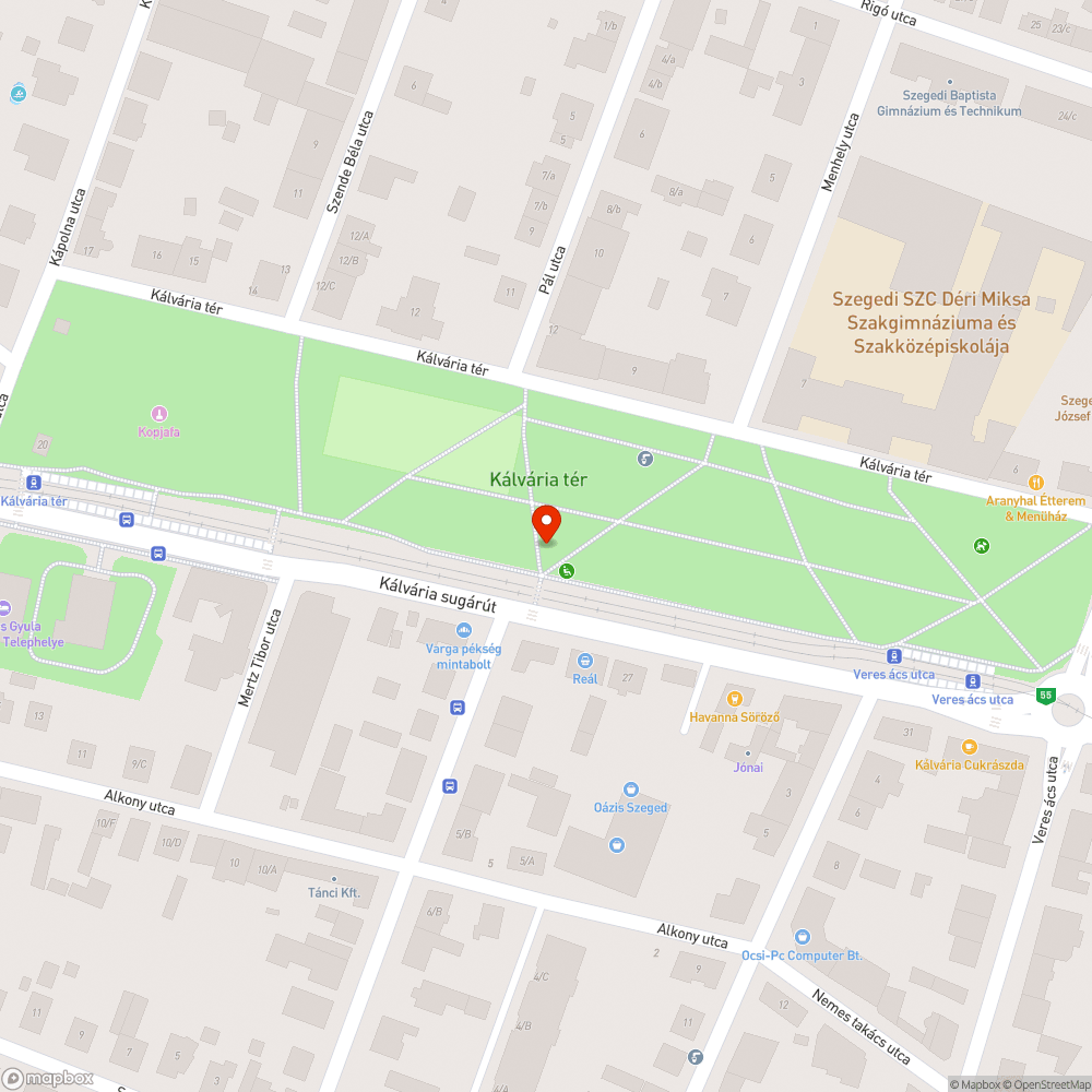 Meglazult térkövek - Kálvária tér, pergola alatt bejelentés helye