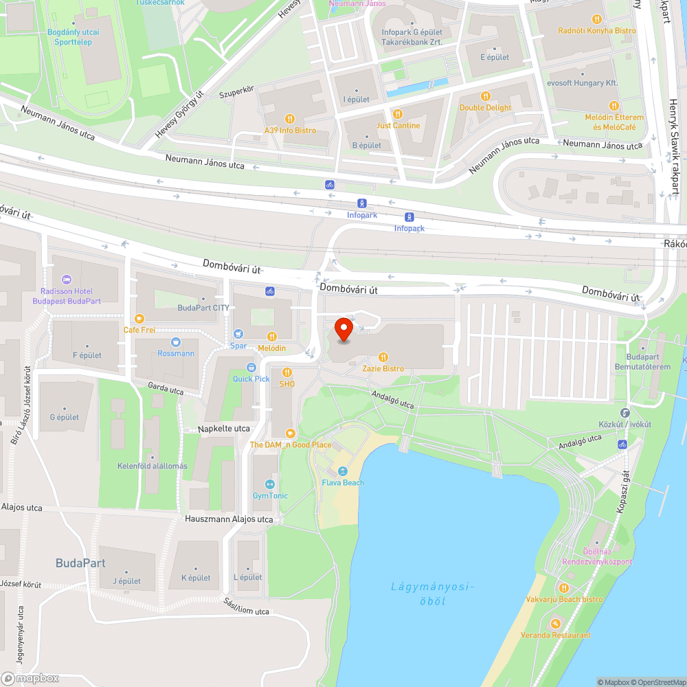 Csattogó MOL torony bejelentés helye