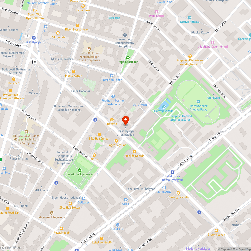 Tüzér utca sarok bejelentés helye