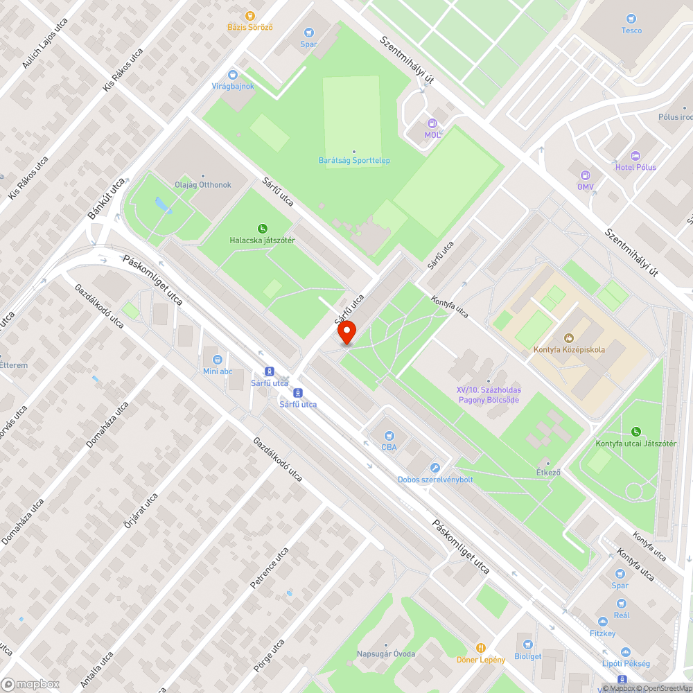 Behorpadt bejelentés helye