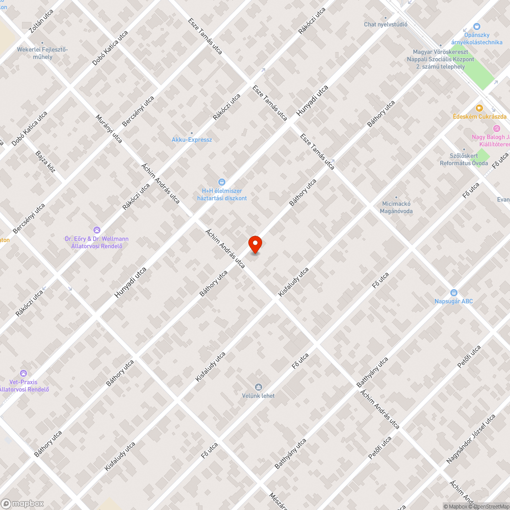 Utcán álló víz bejelentés helye