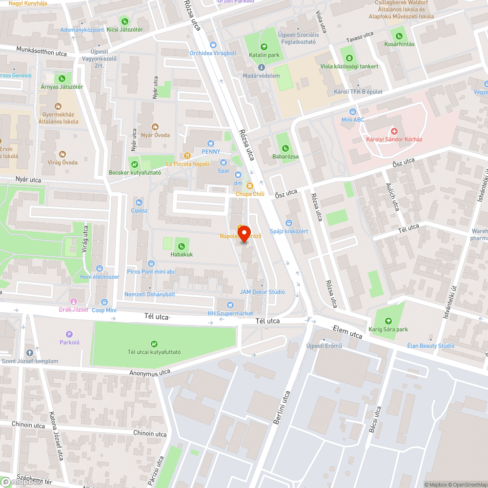 Parkolóhely bejelentés helye