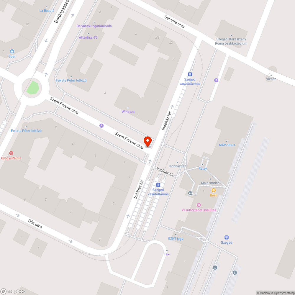 Javítandó macskaköves burkolat bejelentés helye