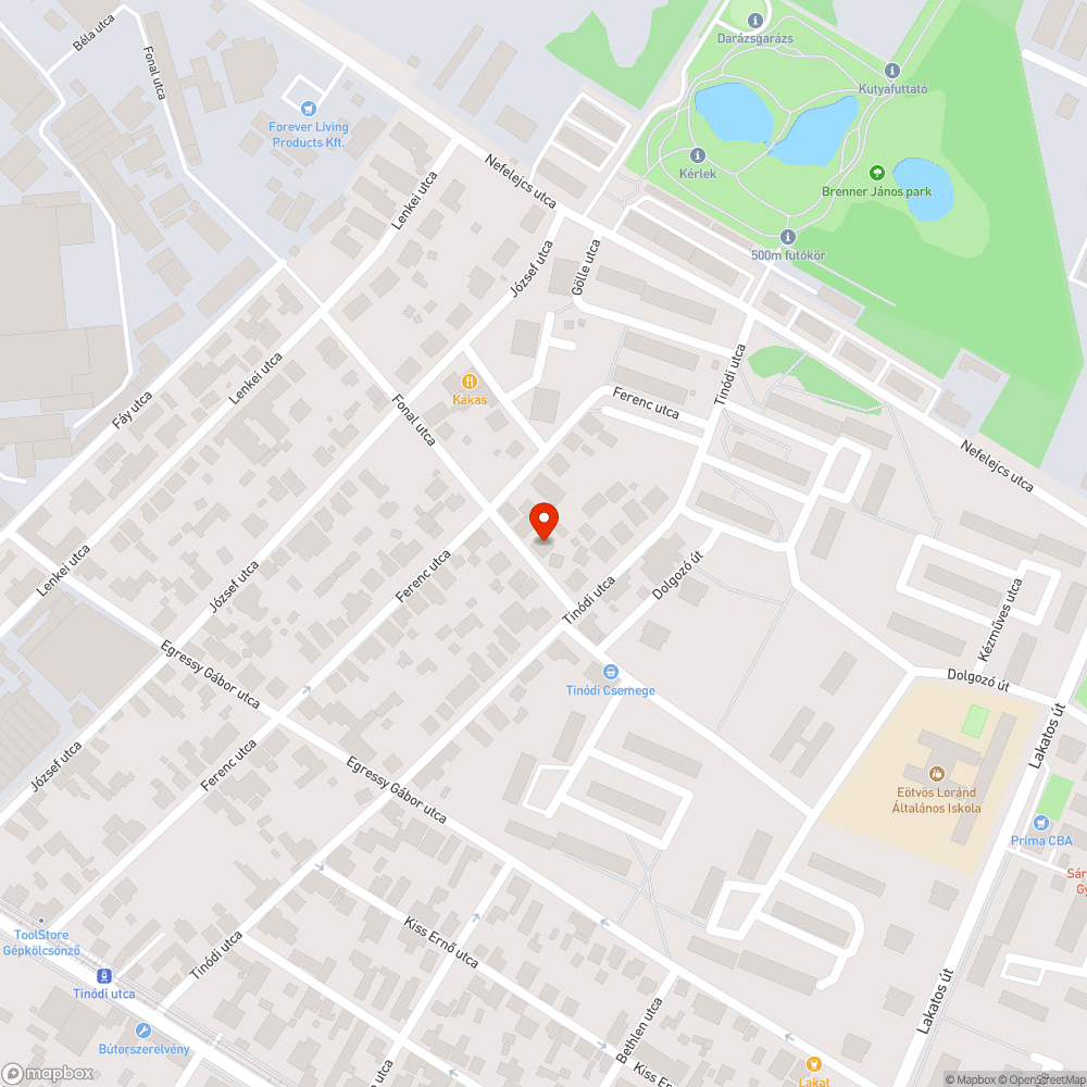 Eldugult víznyelő bejelentés helye