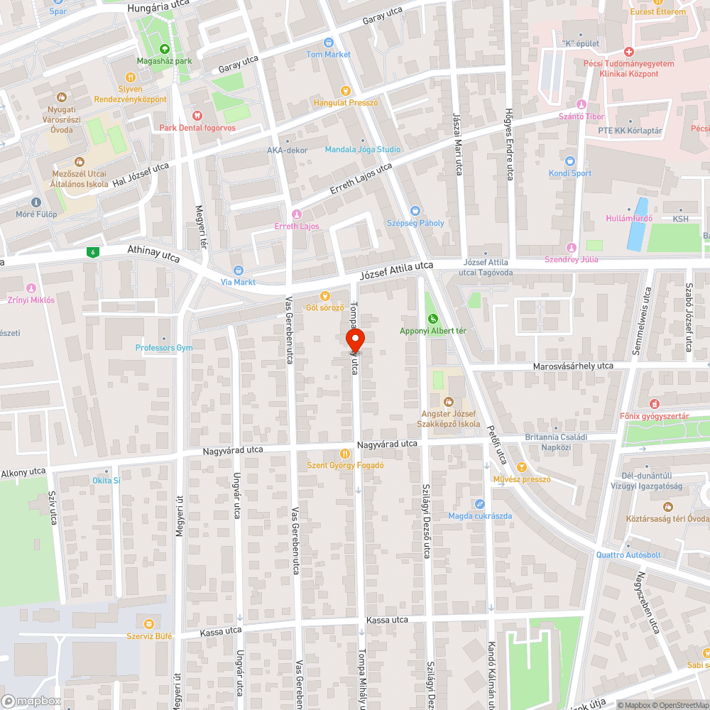 Kérelemre ideiglenesen kivont autó egy parkoló zónás utcában bejelentés helye