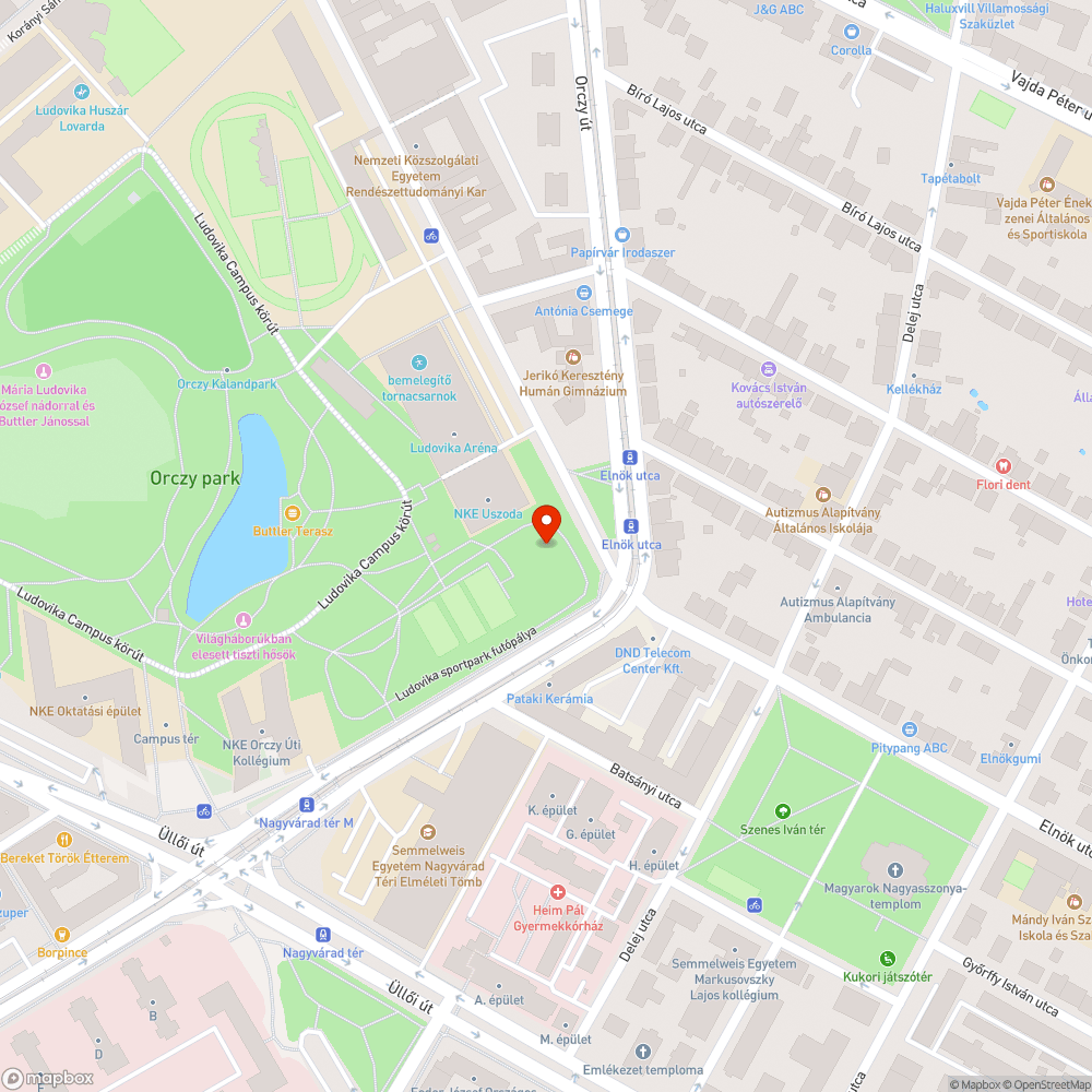 Orczy-parki játszótér csúszópálya kötél pótlása bejelentés helye