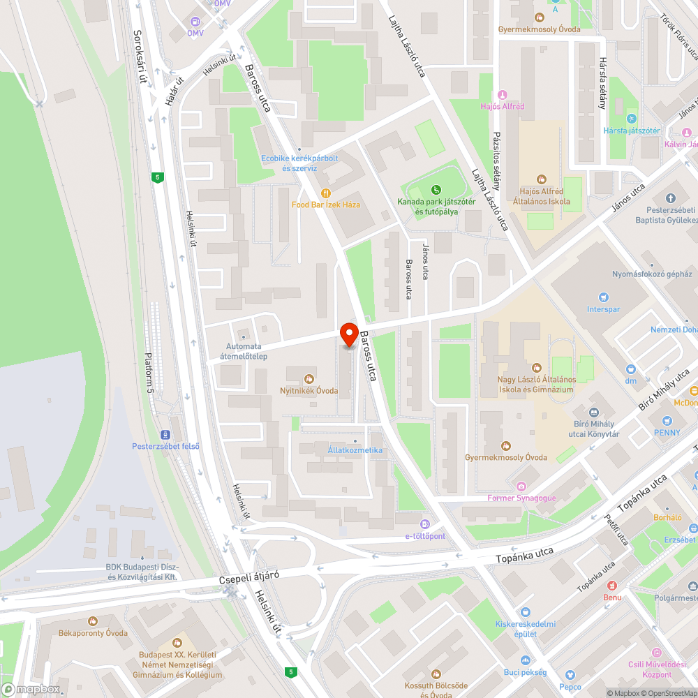 Veszélyes fa bejelentés helye