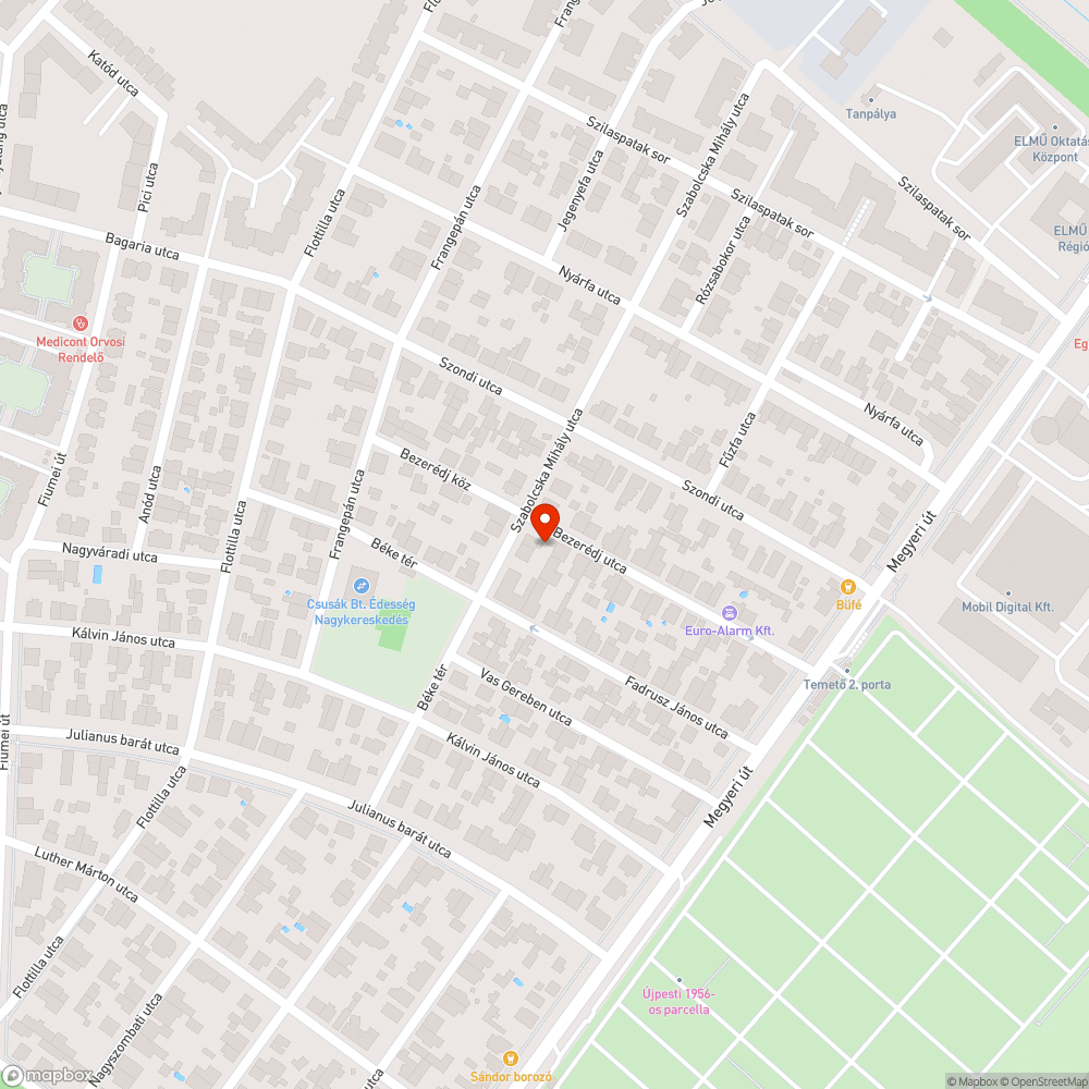 Forgalomból kivont, elhagyott Mercedes bejelentés helye