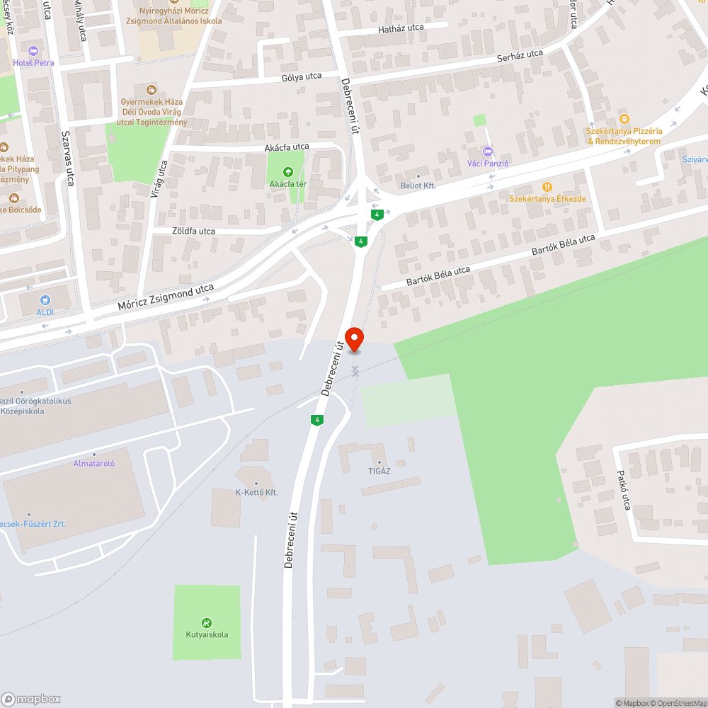 Szemetes utca bejelentés helye