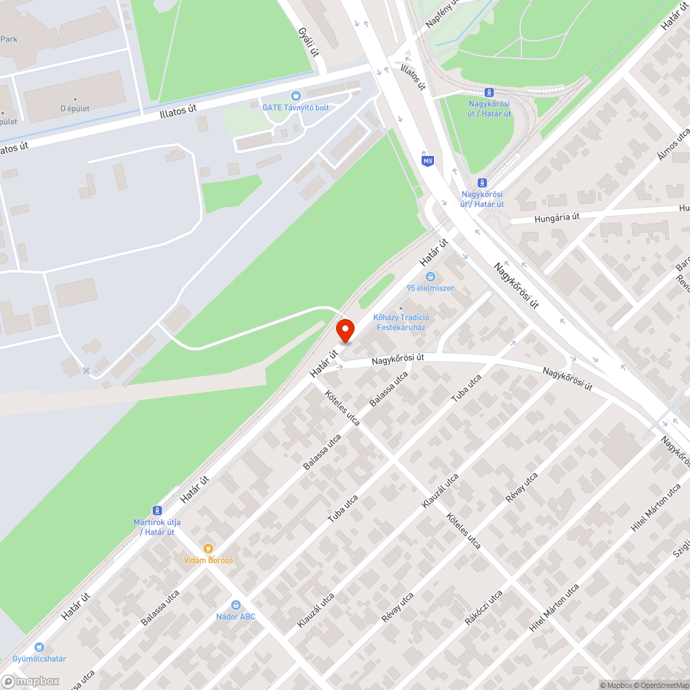 Részben takarásban lévő jelzőlámpa bejelentés helye