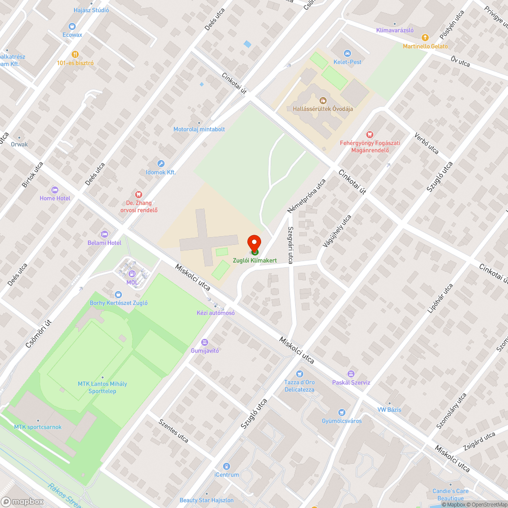 Nem gondozott terület bejelentés helye