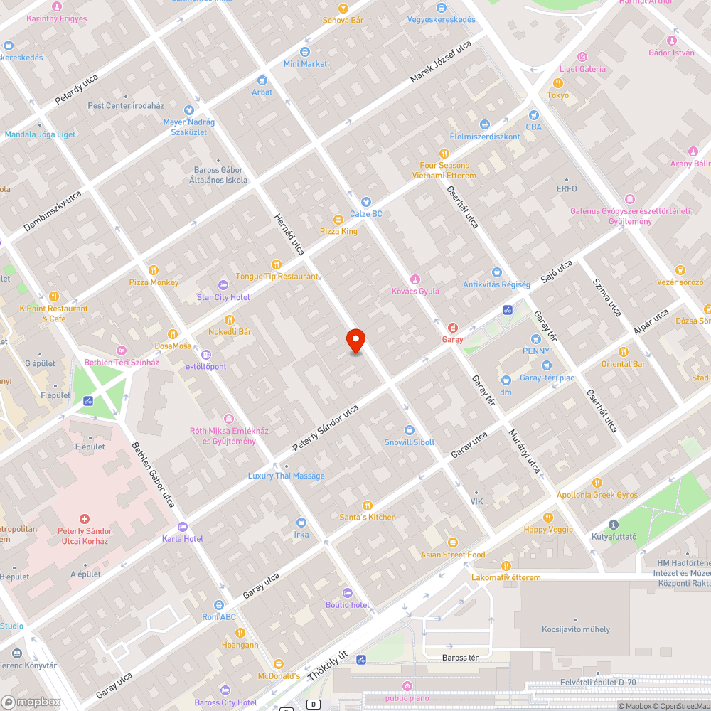 Hiányzó szemetesek bejelentés helye