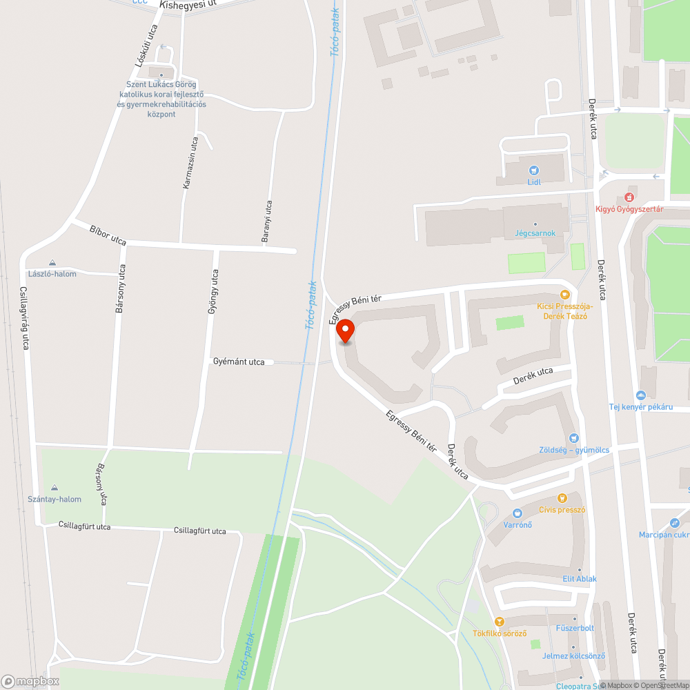 Híd hiánya bejelentés helye