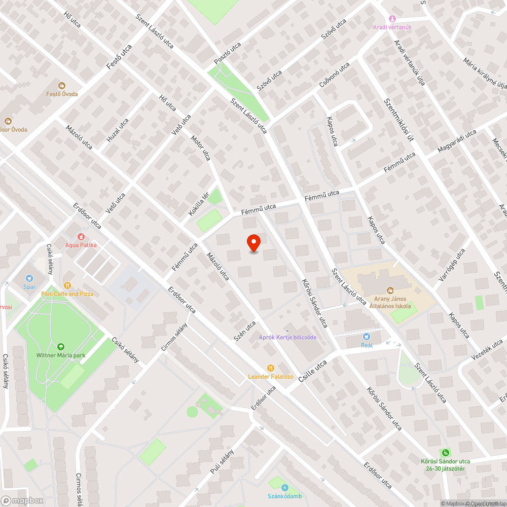 Leszakadt kuka bejelentés helye