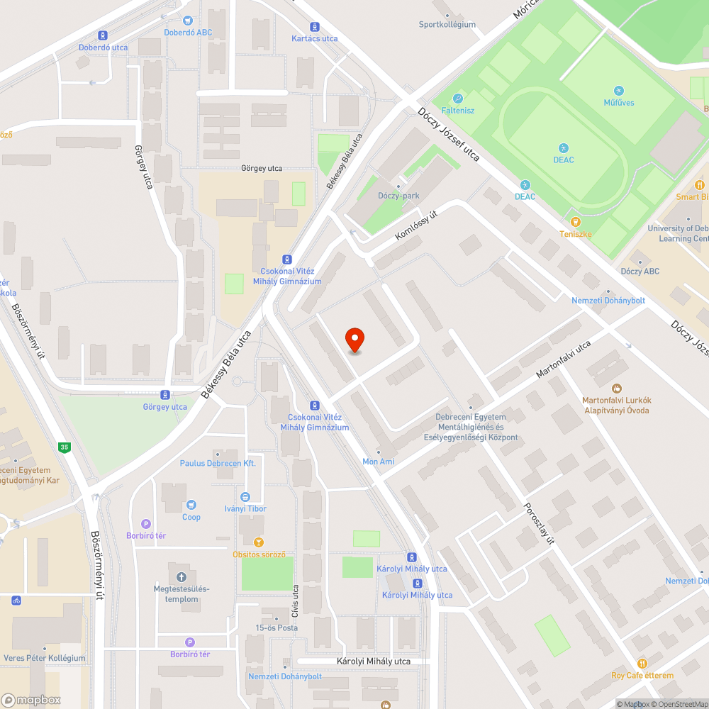 Elhagyott roncs bejelentés helye