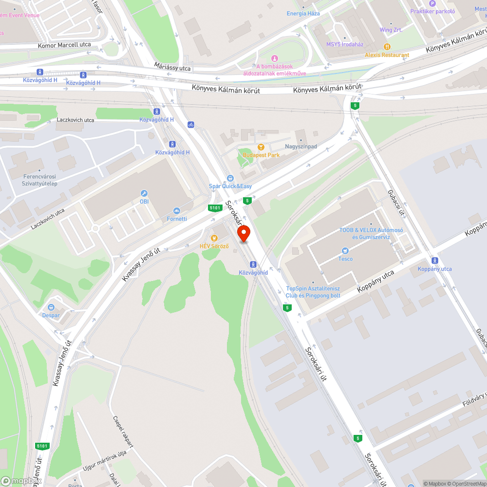 Gazos végállomás bejelentés helye