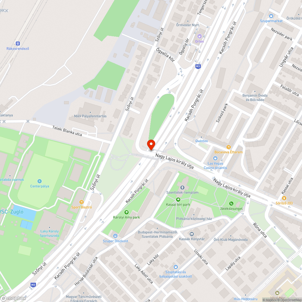 Üvegszilánk a kerékpárúton bejelentés helye