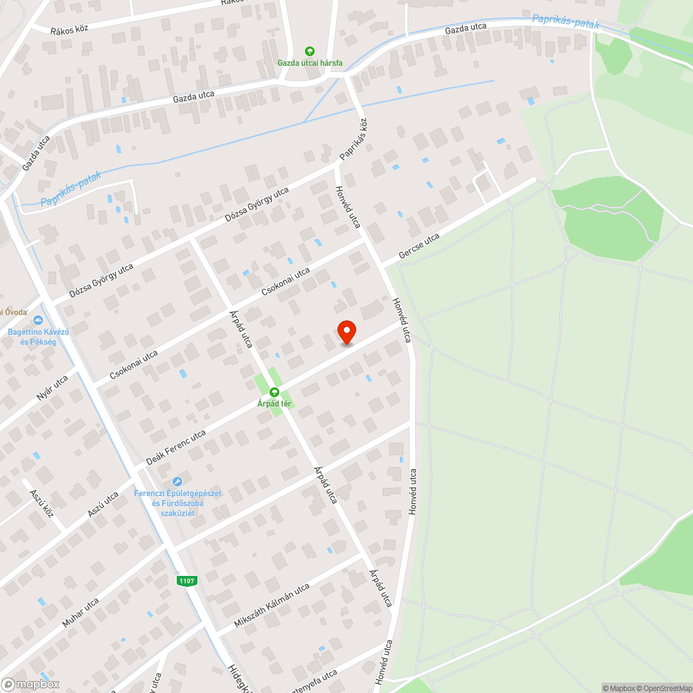 Lódarázs fészek bejelentés helye