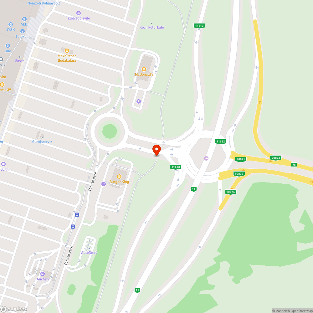 Félbehagyott aluljárói feladat. bejelentés helye