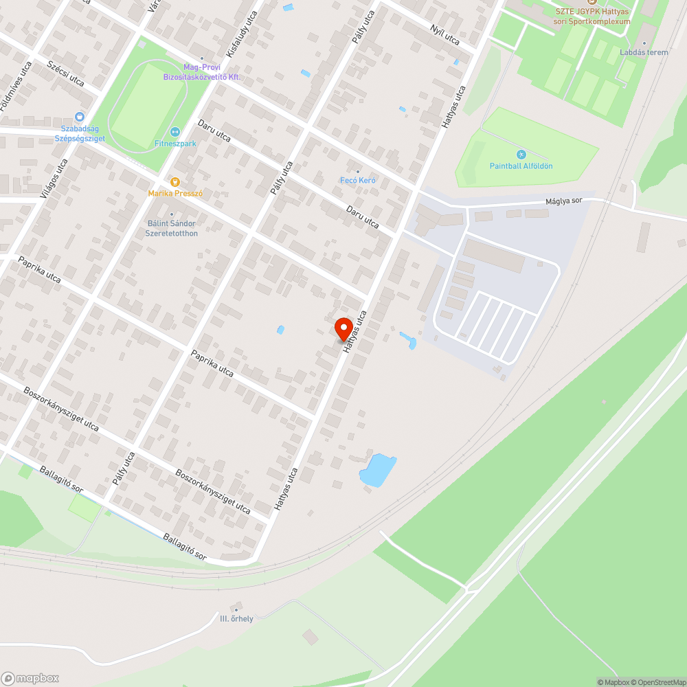 Kiszáradt fa bejelentés helye