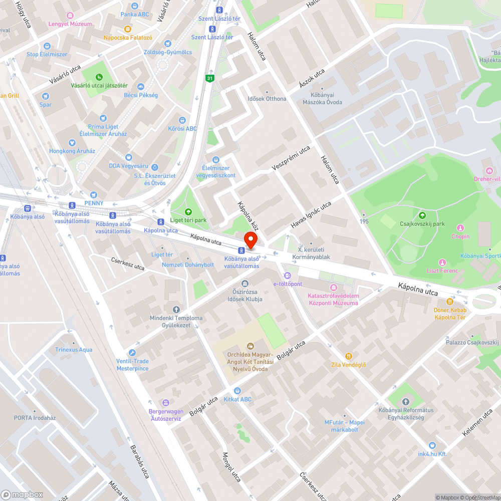 Bokor a villamosvágány végén bejelentés helye