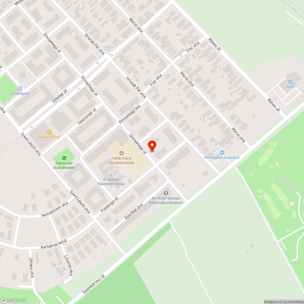 Elhagyott autó bejelentés helye