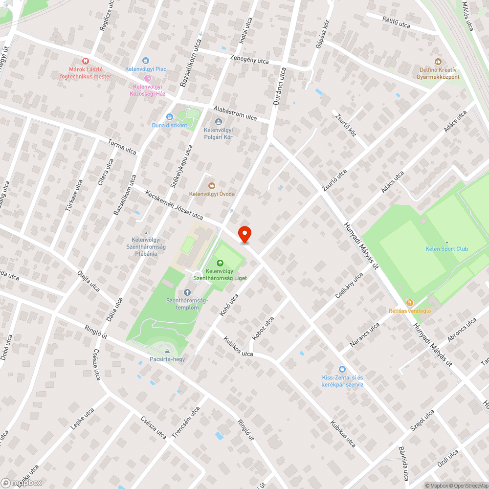 Elhalt fa bejelentés helye