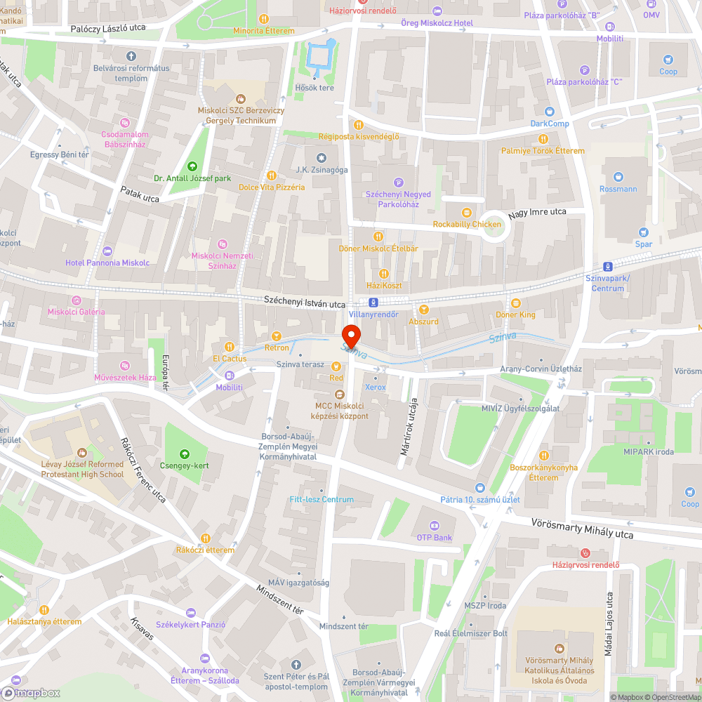 Rossz állapotú, megrongált Miskolci várostérképek bejelentés helye