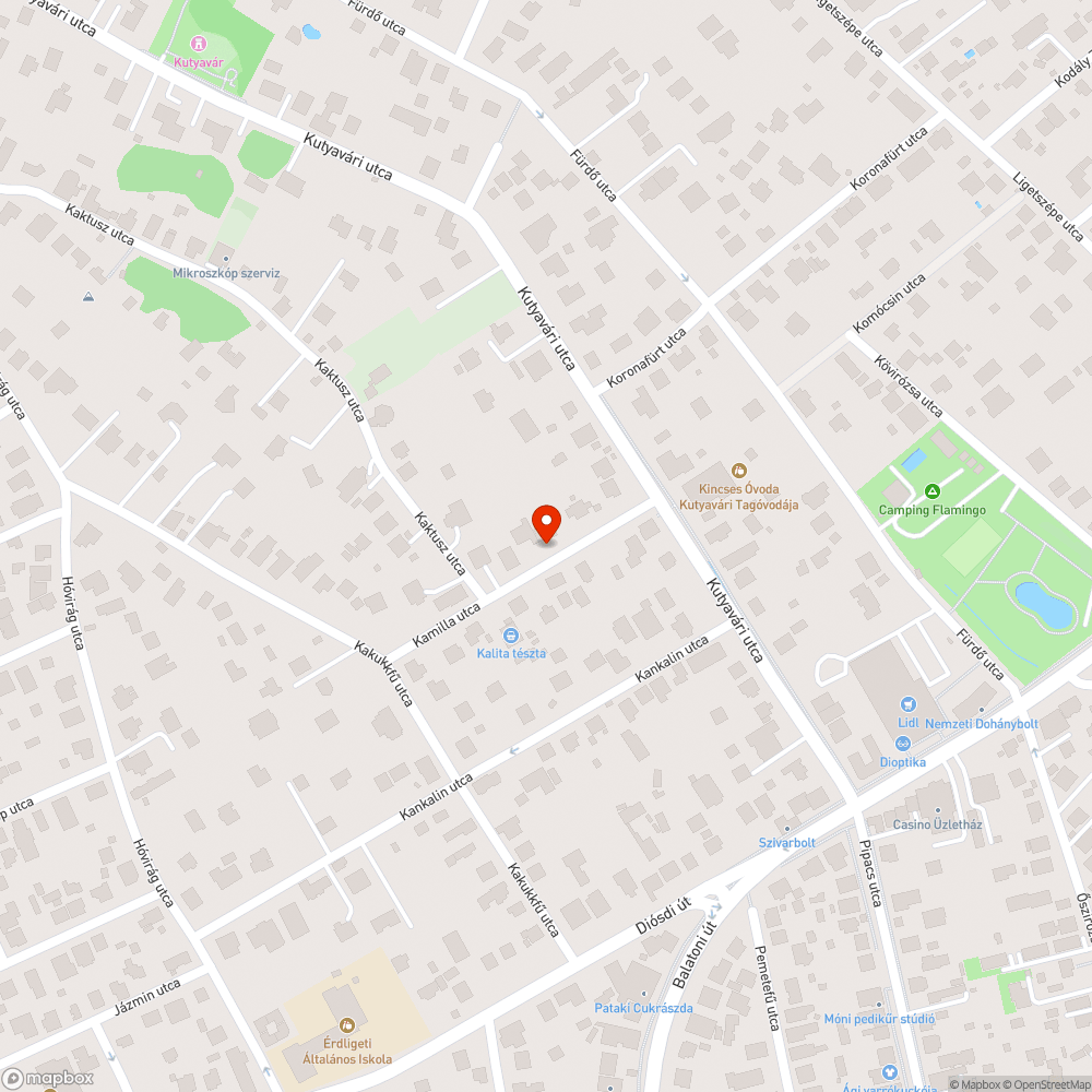 Kátyú az út közepén bejelentés helye