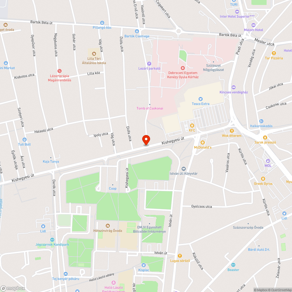 Festék a járdán bejelentés helye