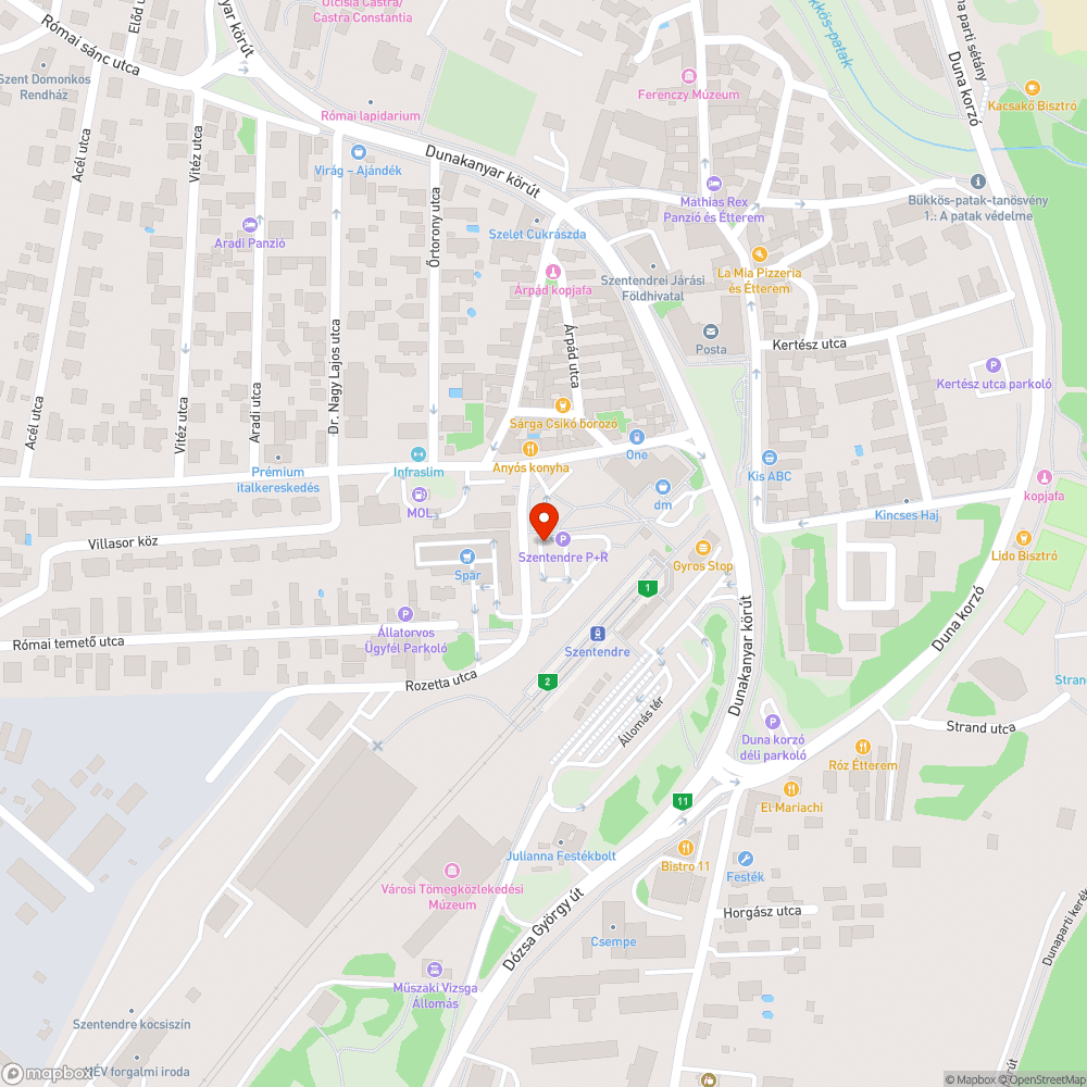 Szemét bejelentés helye