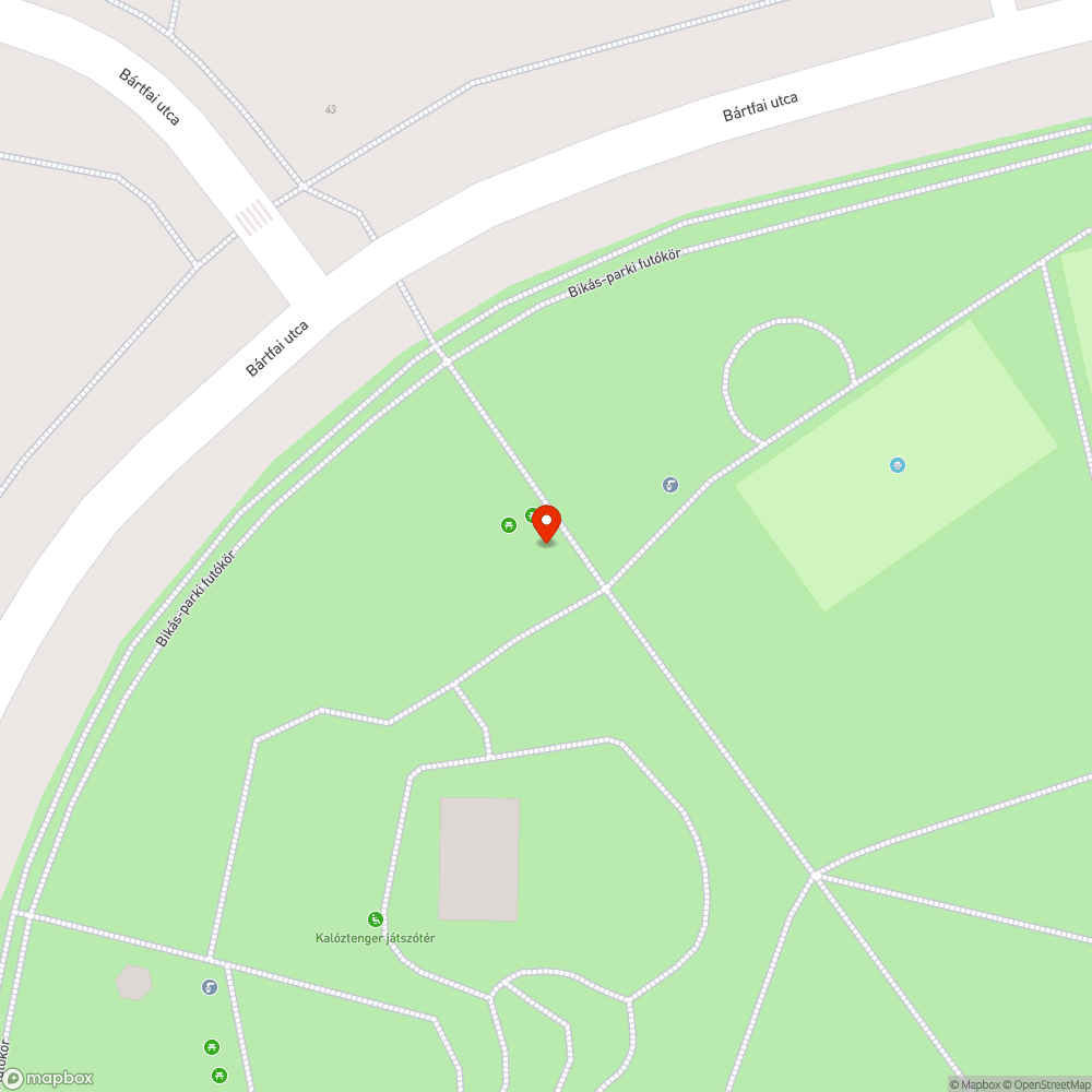 Törött pad bejelentés helye