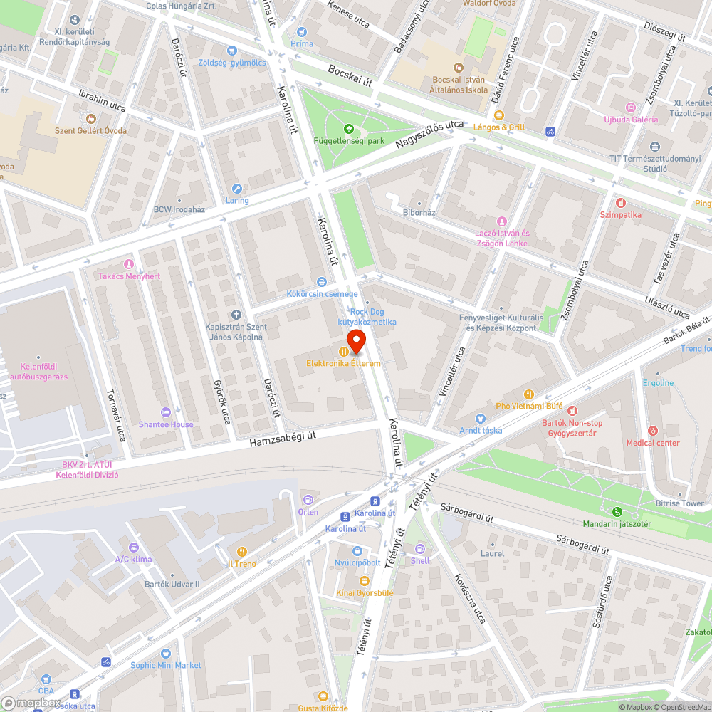 Eltömődött lefolyó bejelentés helye