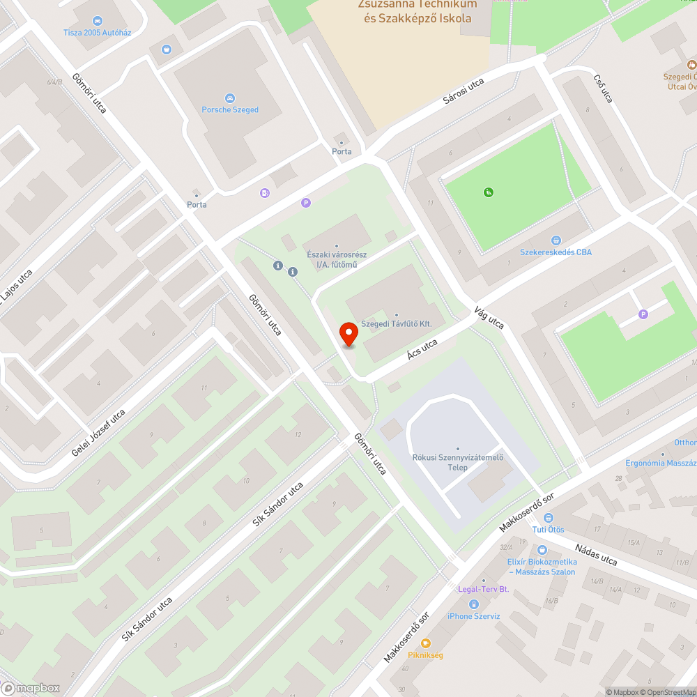 Elhagyott jármű bejelentés helye